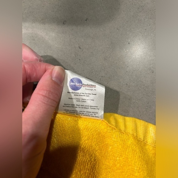 Pittsburgh Steelers Terrible Towel Super Bowl Champions Football NFL Yellow - Picture 4 of 6